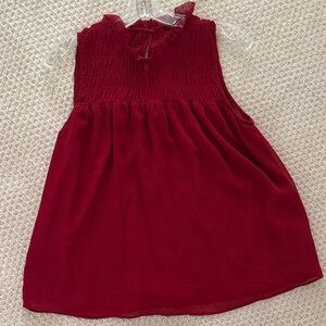 Like new: Sleeveless Red Blouse